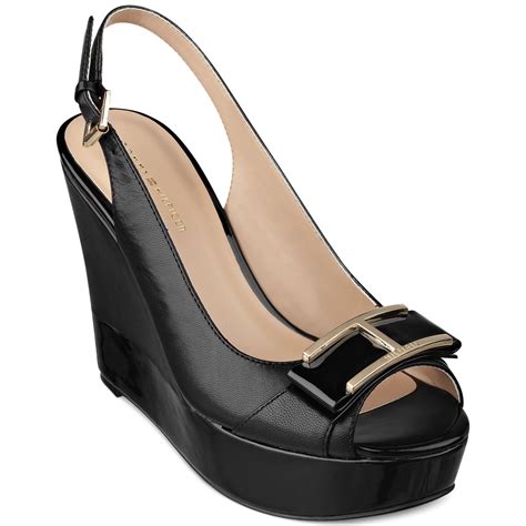 black bag tommy hilfiger|tommy hilfiger black wedges.